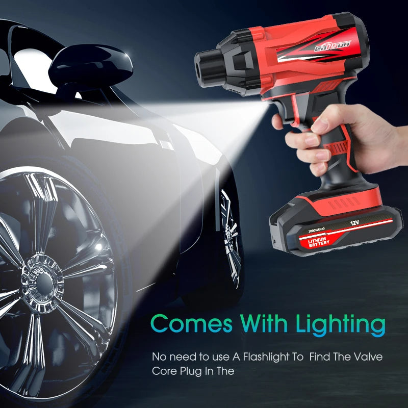 gonfleur pneu voiture éclairage led